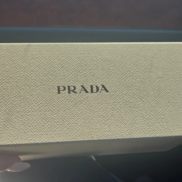 Prada | Accessories | Prada Cream Glasses Case | Poshmark display picture 1